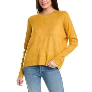 Ady P Mustard Oversized Sweater Size Medium Crew Neck